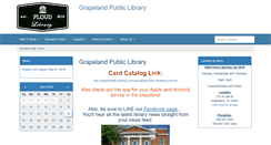 Desktop Screenshot of grapelandlib.org