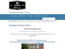 Tablet Screenshot of grapelandlib.org